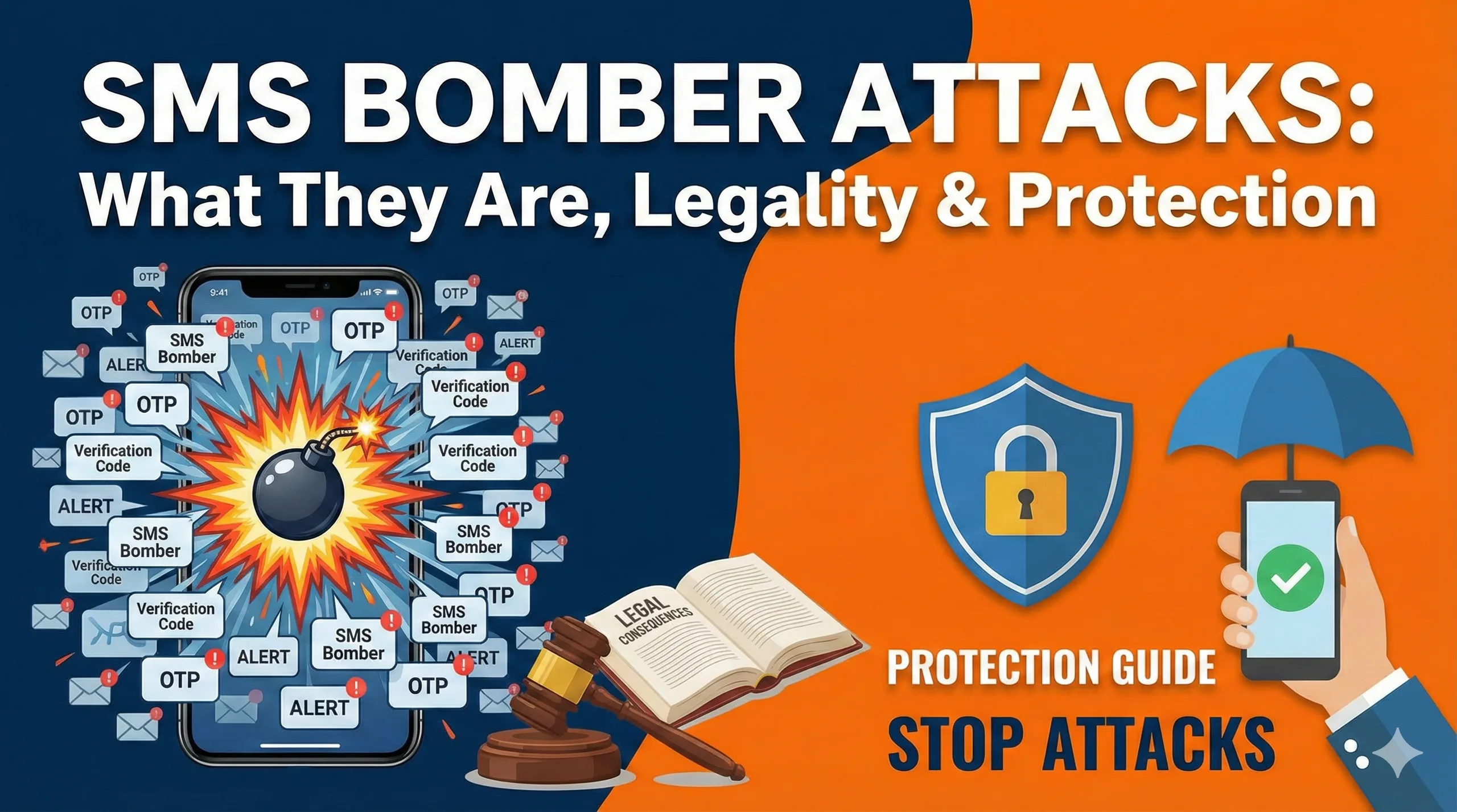 SMS Bomber Attacks: What They Are, Is It Illegal, and How to Stop It?