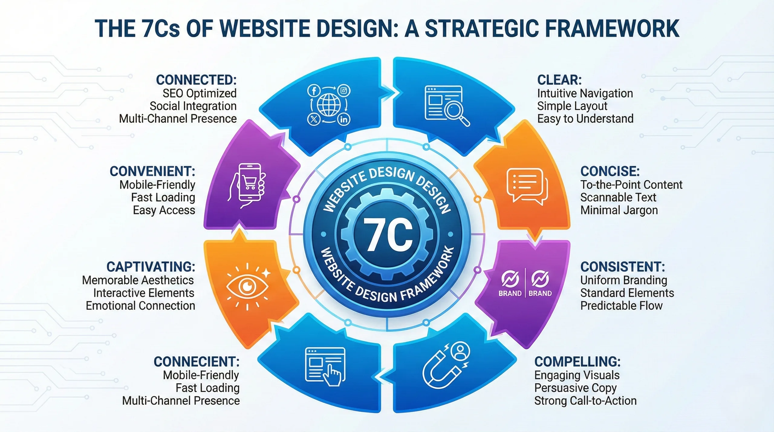 The 7Cs of Website Design: A Strategic Framework