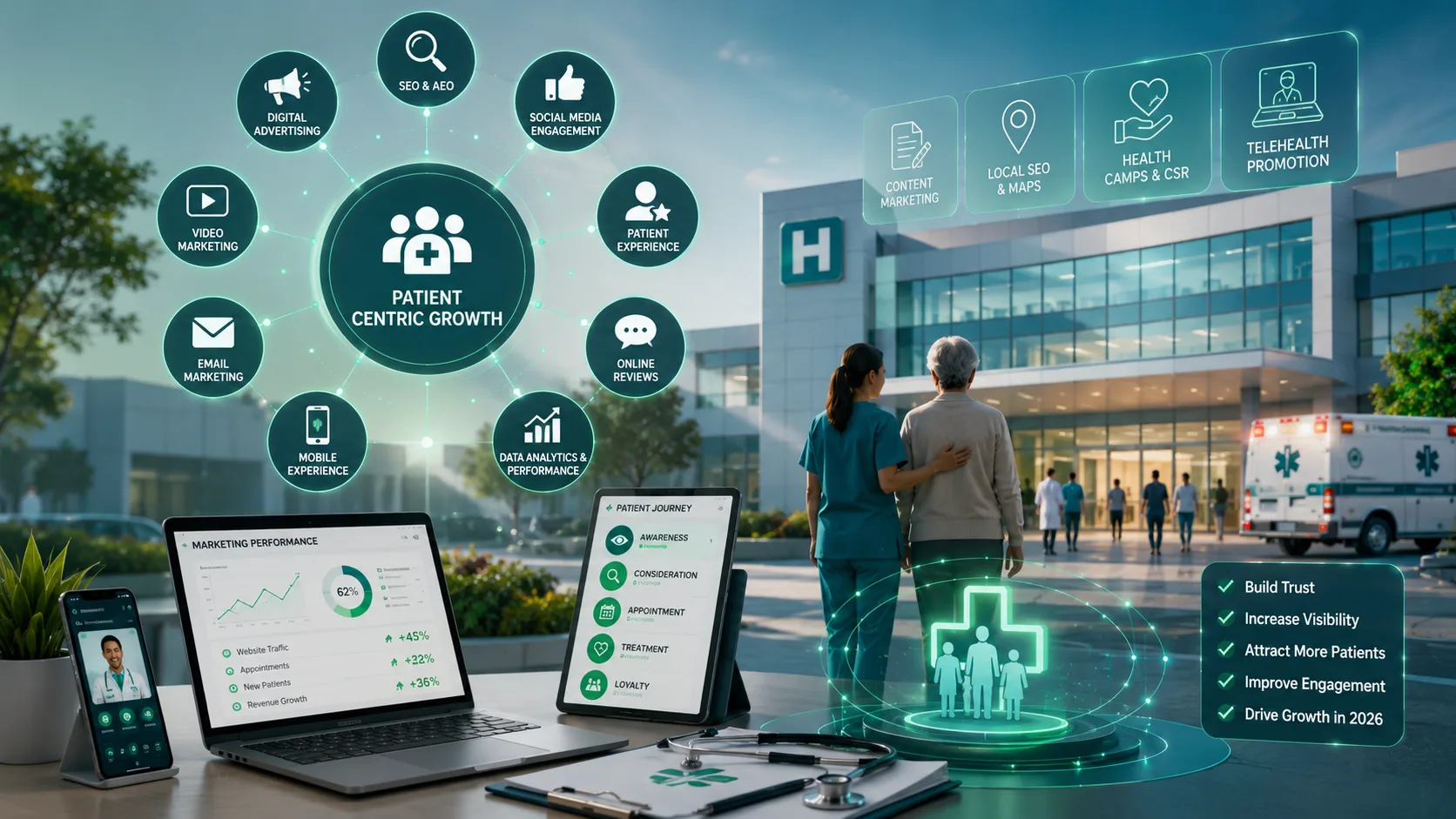 25 Marketing Ideas for Hospitals to Attract Patients in 2026